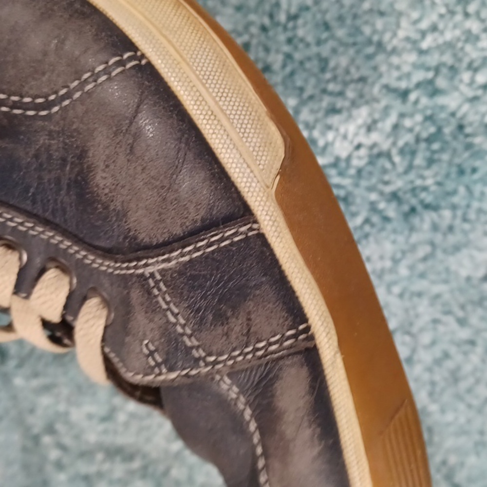 COLE HAAN Men's Blue Leather Sneakers size 9 M - Picture 12 of 16